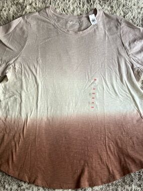 Old Navy EveryWear Slub Knit Ombre Tee Women’s 2X NWT Gray Cool Ombre